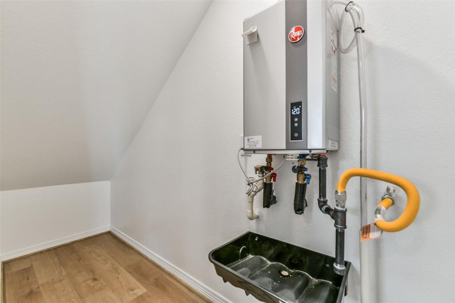 Close-up of interior finishes inside a home in , Houston (Image 12).