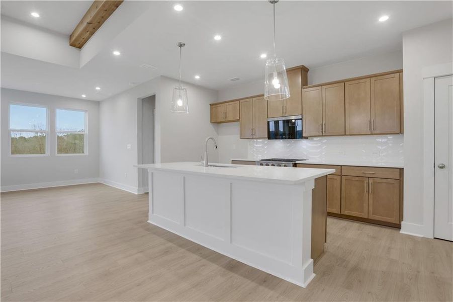 Furnished interior view inside a new home in Cambridge at Steels Bridge, Canton (Image 15).