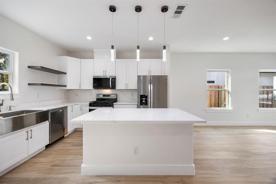 Furnished interior view inside a new home in , Dallas (Image 11).