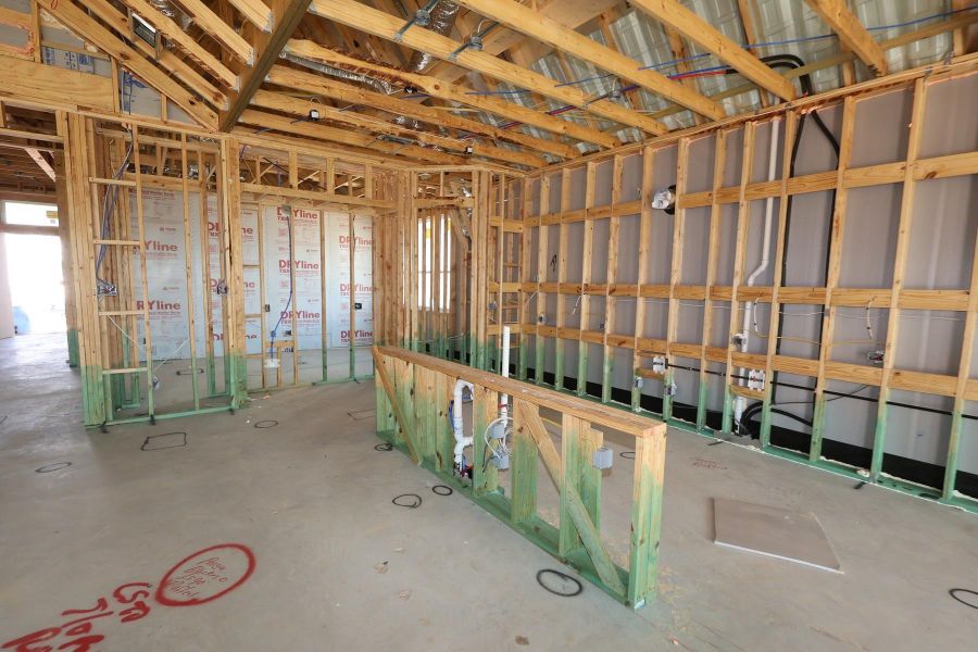 In-progress construction of a new home in Dunham Pointe, Cypress, TX (Image 39).