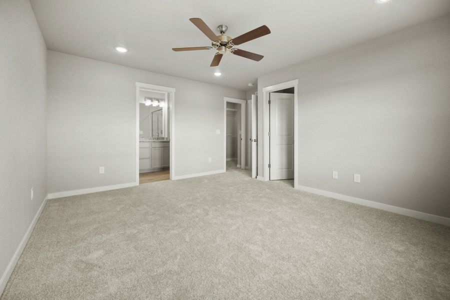 Representative unfurnished interior of a home built from the Olive by View Homes in Aspen Ranch, Fountain (Image 32).