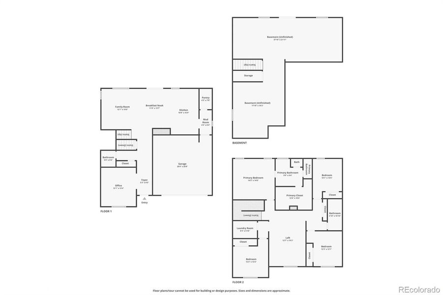 2D floor plan layout of this home in Meridian Ranch, Peyton, CO (Image 5).