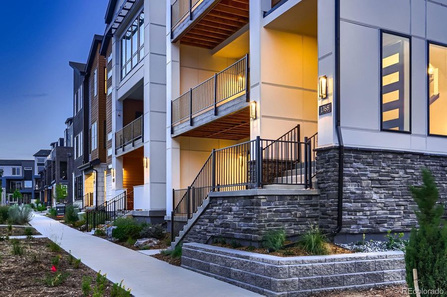 Exterior details and patio area of a home in Baseline, Broomfield (Image 4).