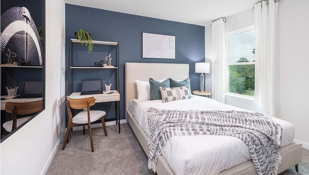 Furnished interior view inside a new home in Reedy Creek Preserve, Charlotte (Image 13).