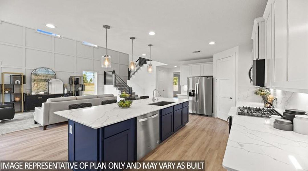 Furnished interior view inside a new home in River Ranch Estates, Dayton (Image 5).