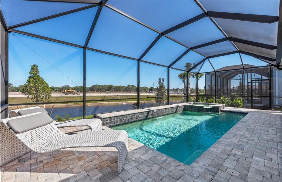Exterior details and patio area of a home in BeachWalk by Manasota Key, Englewood (Image 21).