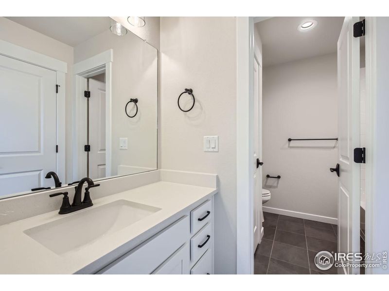 Furnished interior view inside a new home in RainDance National 60/70, Windsor (Image 10).