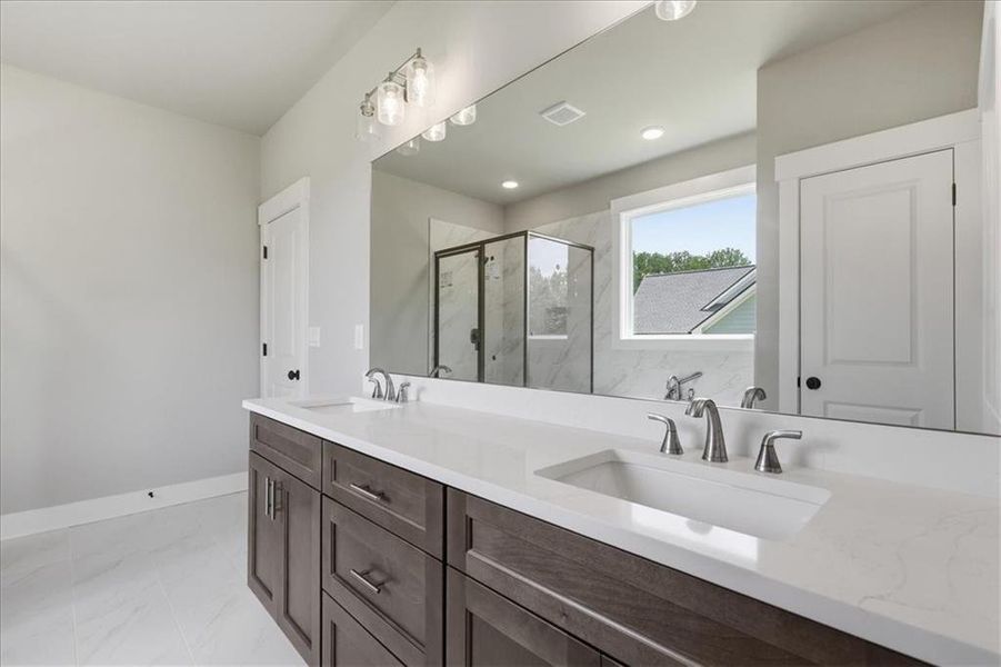 Furnished interior view inside a new home in , Statham (Image 13).