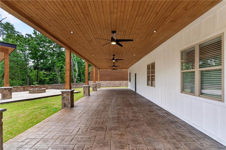 Exterior details and patio area of a home in , Dahlonega (Image 27).