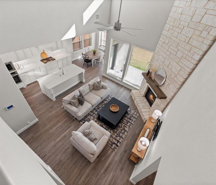 Furnished interior view inside a new home in The Lakes at Parks of Aledo, Aledo (Image 31).