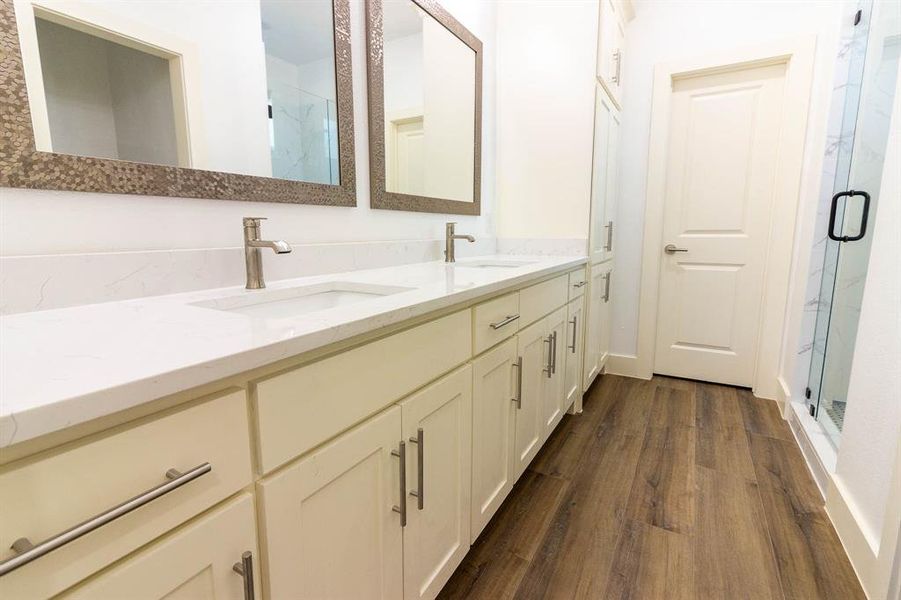 Furnished interior view inside a new home in , Post Oak Bend City (Image 9).