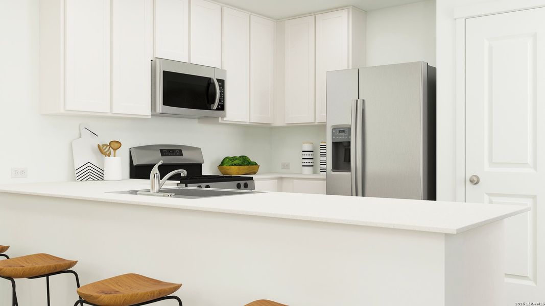 Furnished interior view inside a new home in Tres Laurels, San Antonio (Image 24).