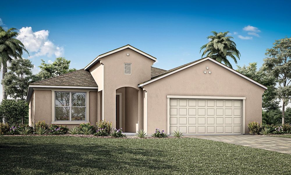 Representative exterior photo of a completed home built from the Willowbend by Mattamy Homes in Waterbrooke, Clermont, FL (Image 2). Representative exterior photo of a completed home built from the Willowbend by Mattamy Homes in Waterbrooke, Clermont, FL (Image 2).