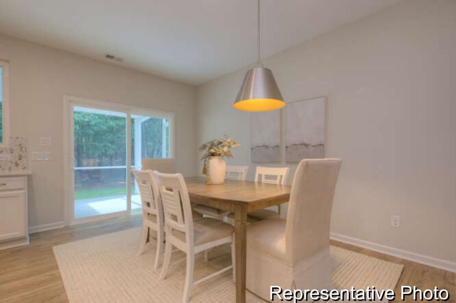 Furnished interior view inside a new home in Copper Ridge at Flowers Plantation, Clayton (Image 7).