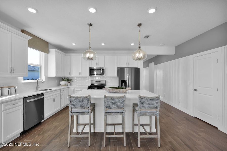 Furnished interior view inside a new home in Seminole Palms, Palm Coast (Image 21).