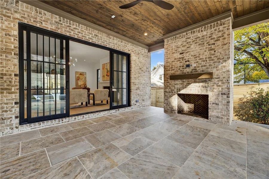 Exterior details and patio area of a home in , Atlanta (Image 27).