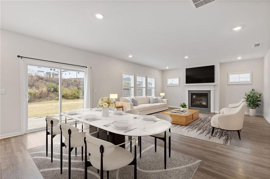 Furnished interior view inside a new home in , Braselton (Image 9).