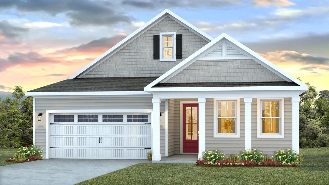 Front exterior of a new home in Rolling Hills, Bolivia, NC, highlighting curb appeal (Image 1). Front exterior of a new home in Rolling Hills, Bolivia, NC, highlighting curb appeal (Image 1).