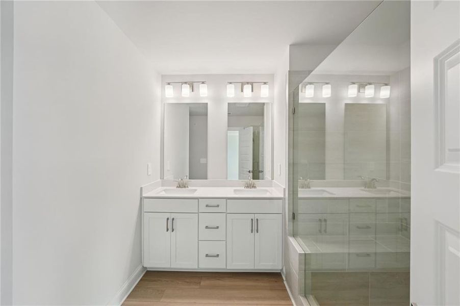 Furnished interior view inside a new home in Hemingway - Highland Series, Cumming (Image 33).