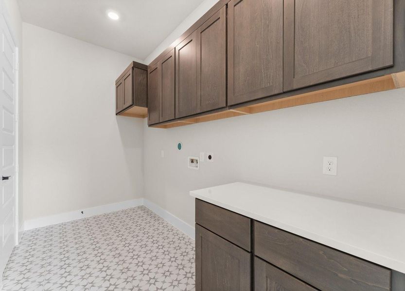 Utility Room with Storage Cabinets and Folding Counter Utility Room with Storage Cabinets and Folding Counter