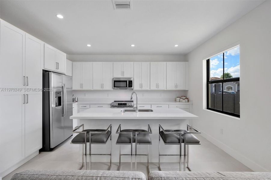 Furnished interior view inside a new home in , Miami (Image 29).