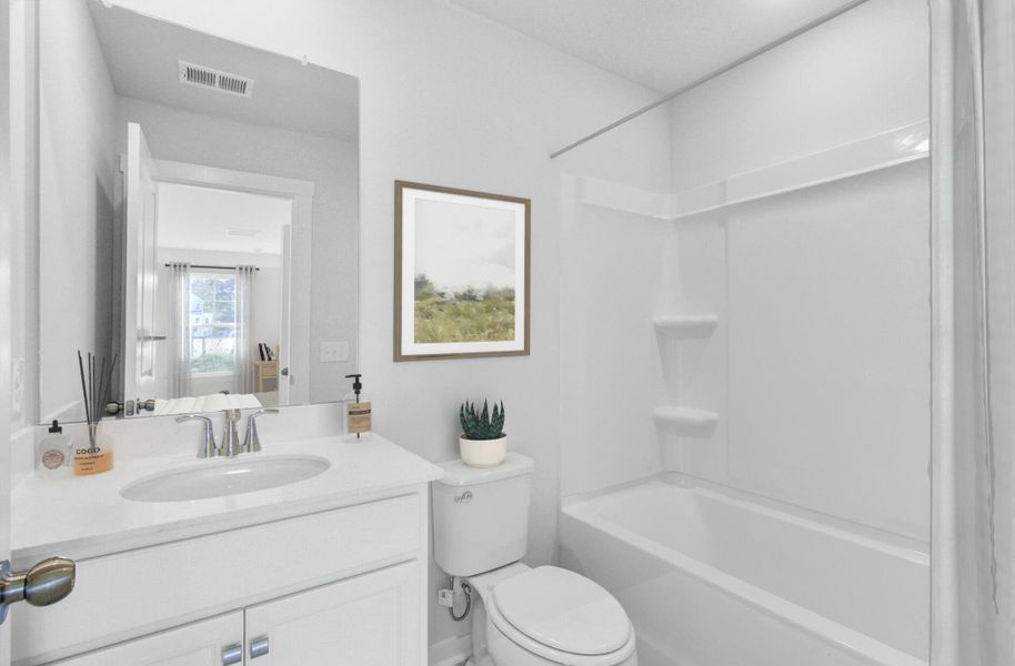 Furnished interior view inside a new home in Indigo Grove Townhomes, Johns Island (Image 6).