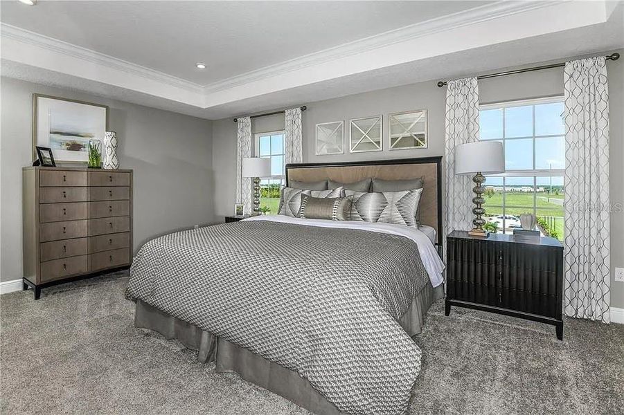 Furnished interior view inside a new home in Parkview Preserve, Apopka (Image 15). Furnished interior view inside a new home in Parkview Preserve, Apopka (Image 15).