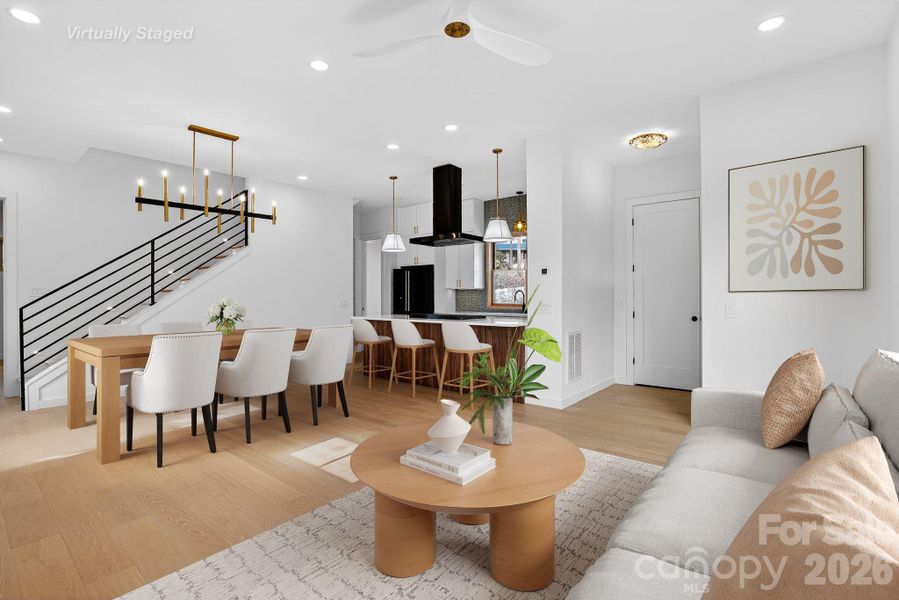 Furnished interior view inside a new home in , Asheville (Image 10).
