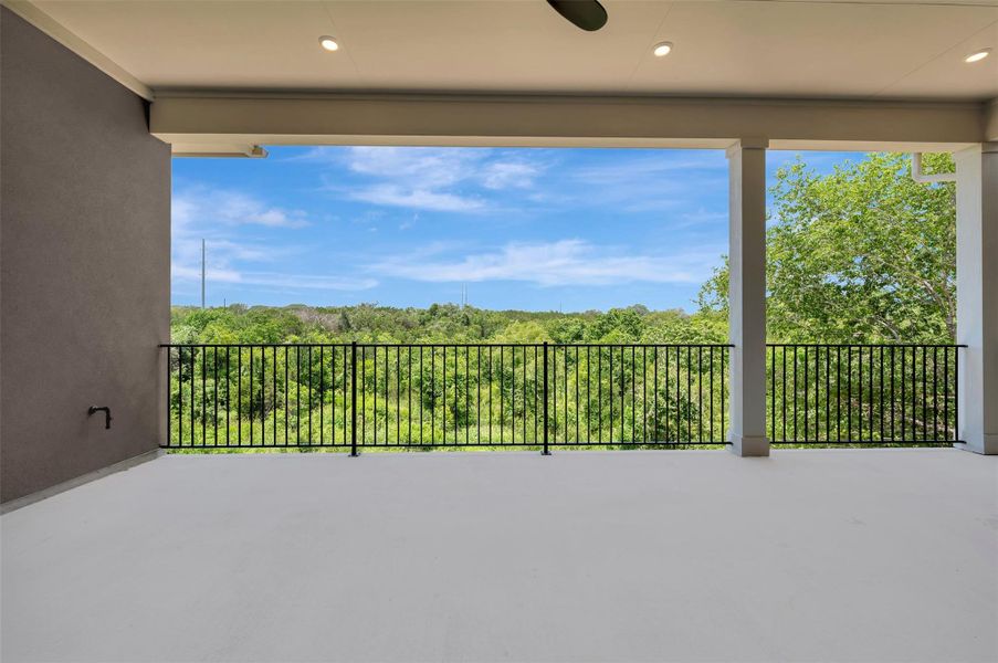 Covered Back Porch View Covered Back Porch View