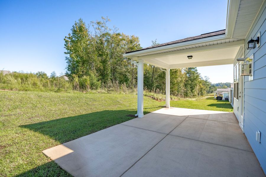 Exterior details and patio area of a home in Carriage Estates, Lexington (Image 20).