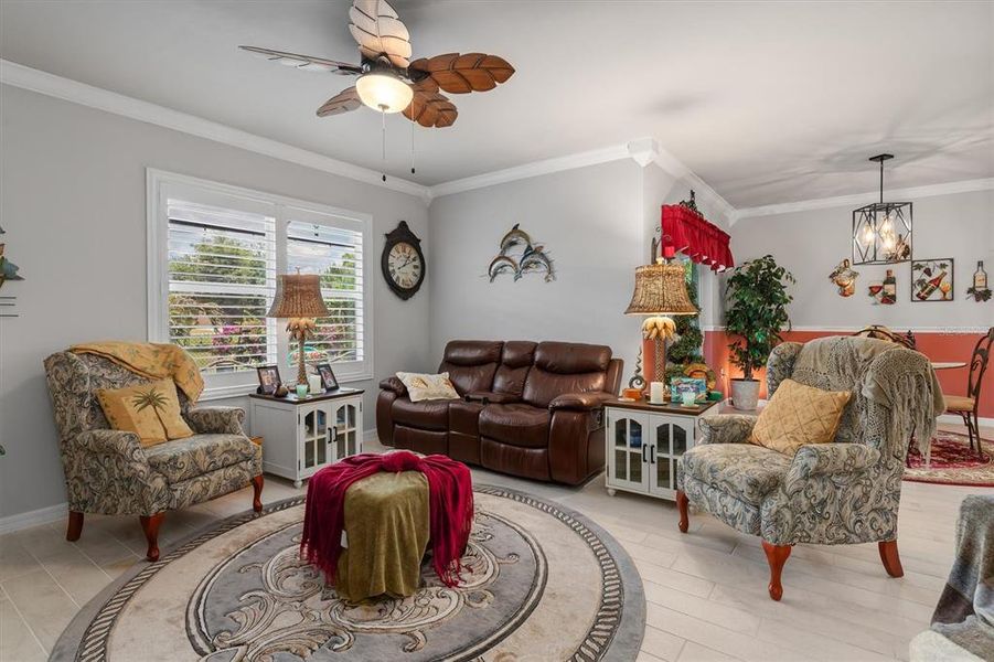 Furnished interior view inside a new home in Burnt Store Village, Punta Gorda (Image 9).