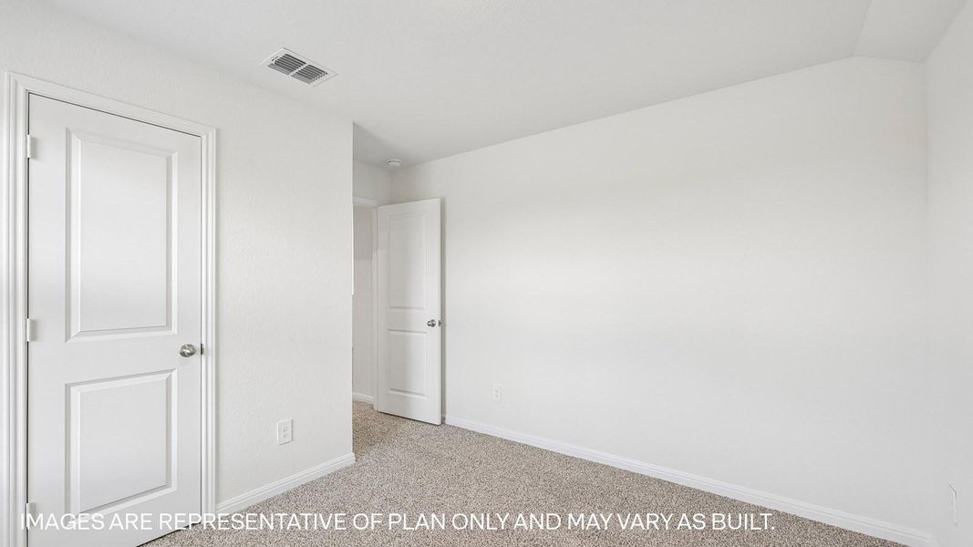 Representative unfurnished interior of a home built from the The Kemah by D.R. Horton in Revelry, Del Valle (Image 33).