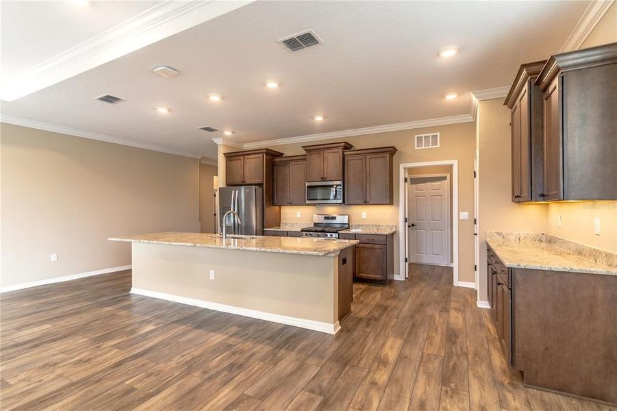 Spacious & bright kitchen.