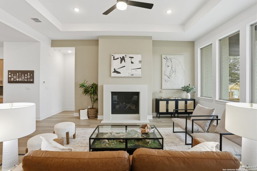 Furnished interior view inside a new home in Kinder Ranch - 70', San Antonio (Image 15).