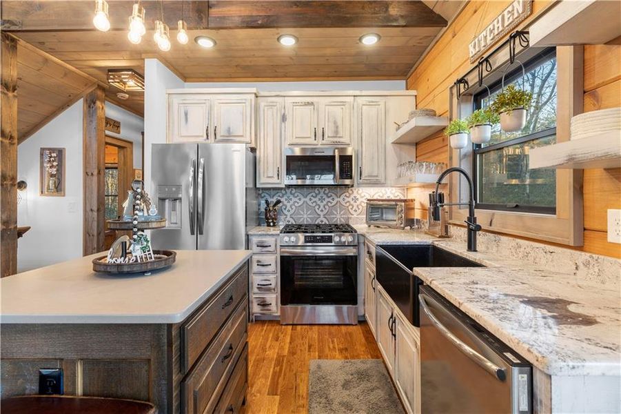 Furnished interior view inside a new home in , Cherry Log (Image 29).
