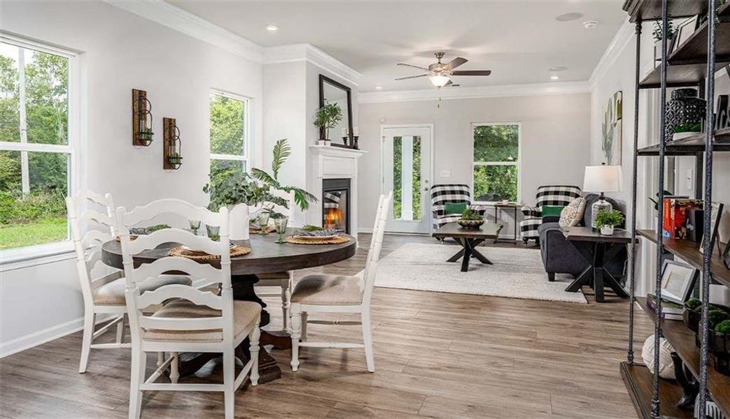 Furnished interior view inside a new home in Saddle Ridge, Calhoun (Image 20).