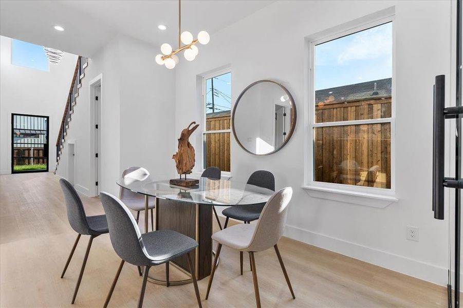 Furnished interior view inside a new home in , Dallas (Image 13).