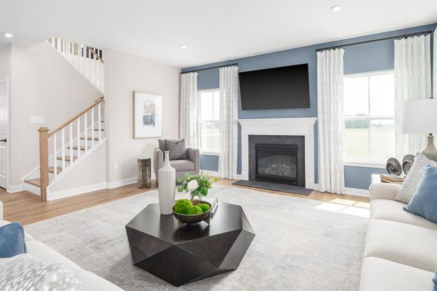 Representative furnished interior of a home built from the Normandy by Ryan Homes in Everly Estates, Spartanburg (Image 13).