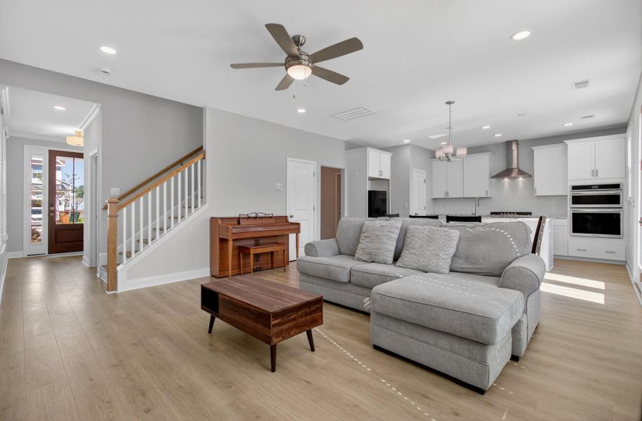 Furnished interior view inside a new home in High Point at Foxbank, Moncks Corner (Image 10). Furnished interior view inside a new home in High Point at Foxbank, Moncks Corner (Image 10).