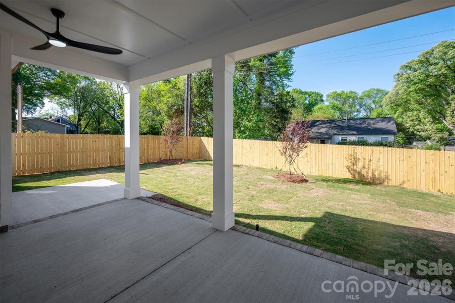 Exterior details and patio area of a home in , Charlotte (Image 3). Exterior details and patio area of a home in , Charlotte (Image 3).
