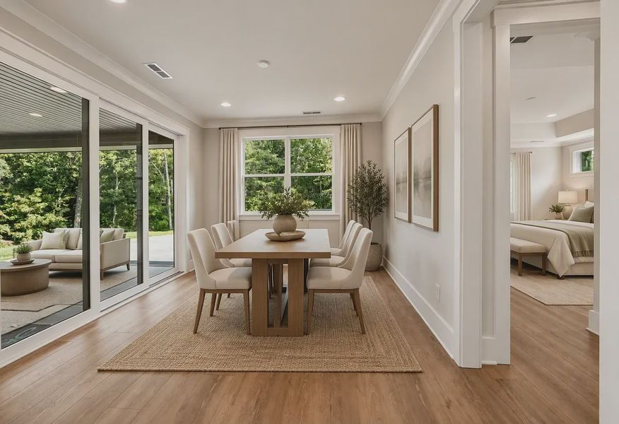 Virtually Staged Dining Room - 9 of 23