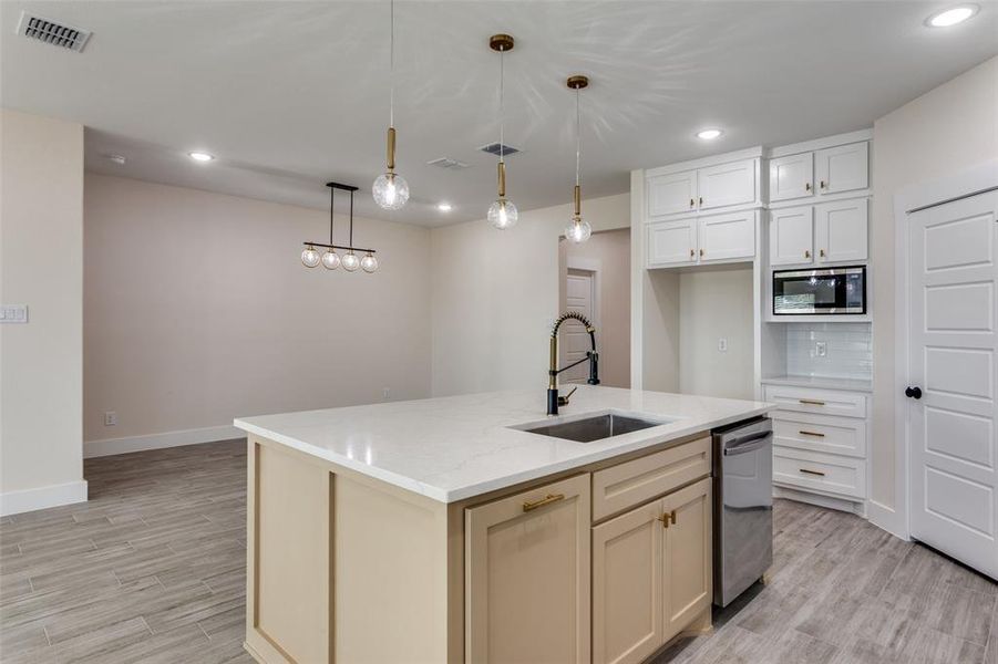 Furnished interior view inside a new home in , Fort Worth (Image 11).