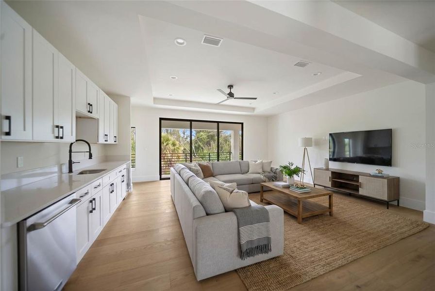 Furnished interior view inside a new home in , Longboat Key (Image 8). Furnished interior view inside a new home in , Longboat Key (Image 8).