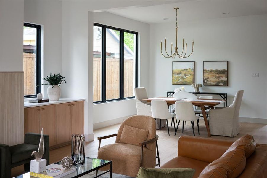 Furnished interior view inside a new home in , Dallas (Image 11).