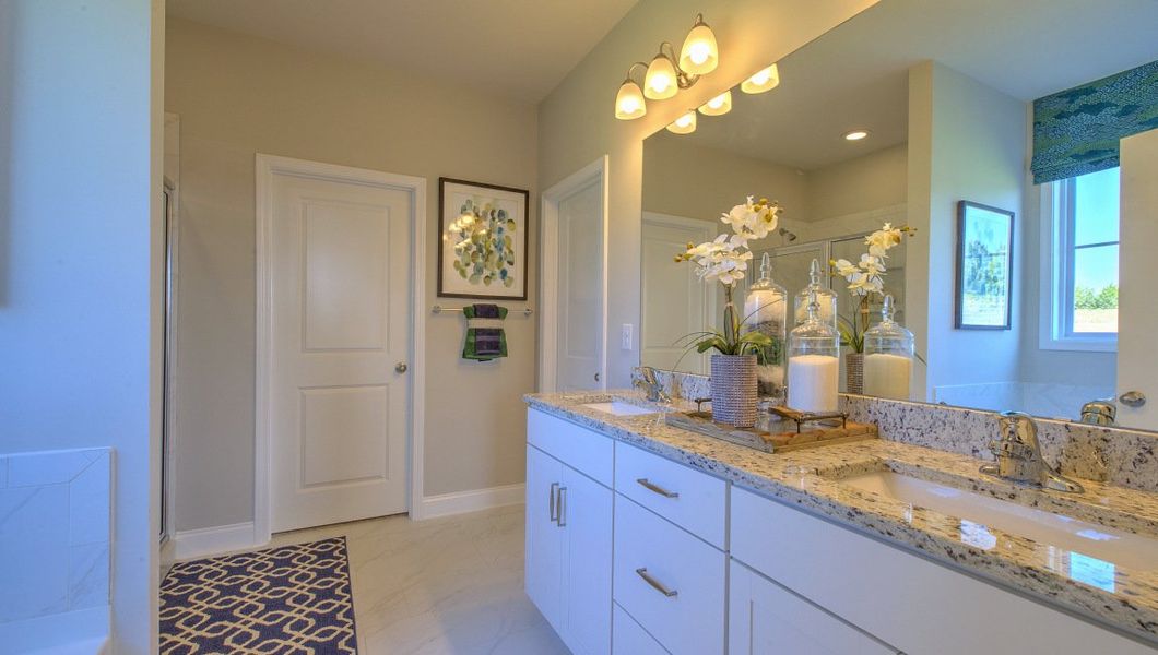 Furnished interior view inside a new home in Reserve at Tap Root Farms, Fletcher (Image 37).