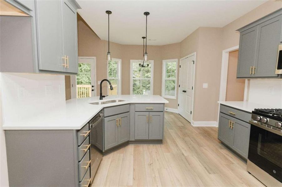Furnished interior view inside a new home in , Douglasville (Image 14). Furnished interior view inside a new home in , Douglasville (Image 14).