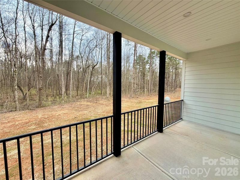 Covered back porch Covered back porch