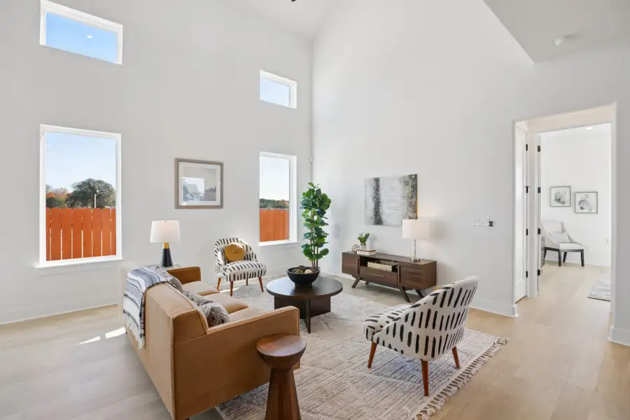 Furnished interior view inside a new home in Foxfield, Austin (Image 6).