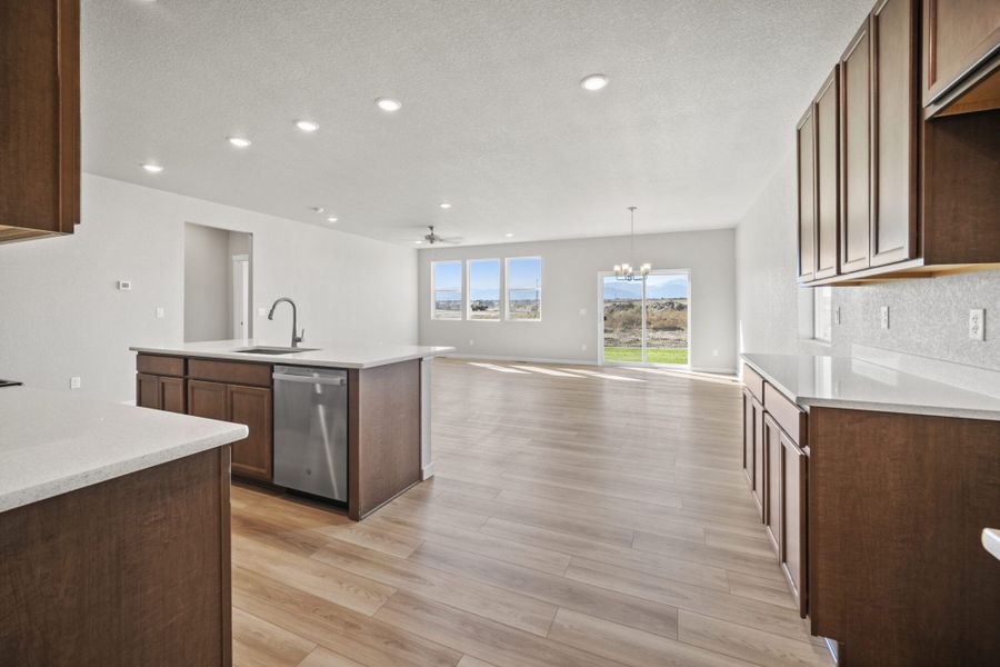 Furnished interior view inside a new home in The Glen-12, Colorado Springs (Image 12). Furnished interior view inside a new home in The Glen-12, Colorado Springs (Image 12).