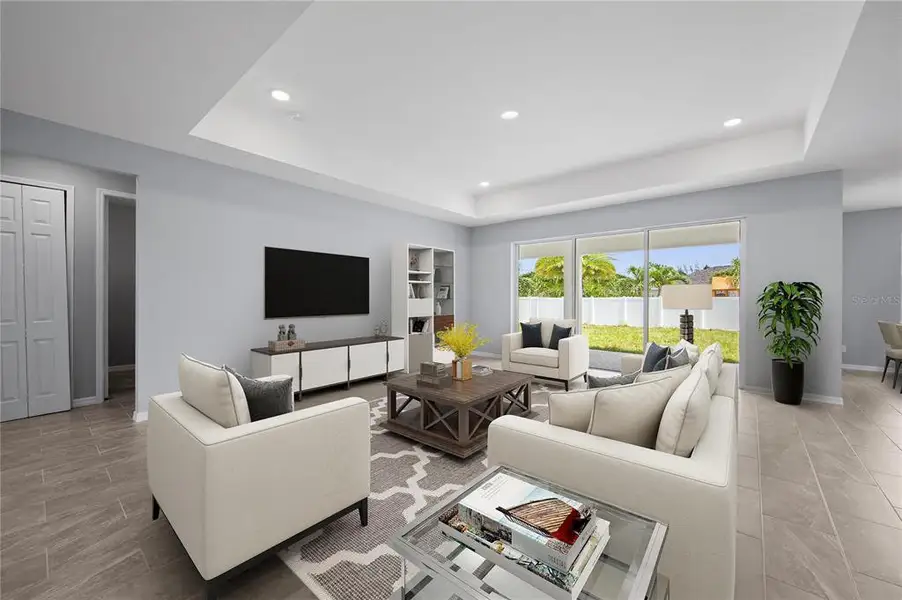 Furnished interior view inside a new home in , Port Charlotte (Image 3). Furnished interior view inside a new home in , Port Charlotte (Image 3).